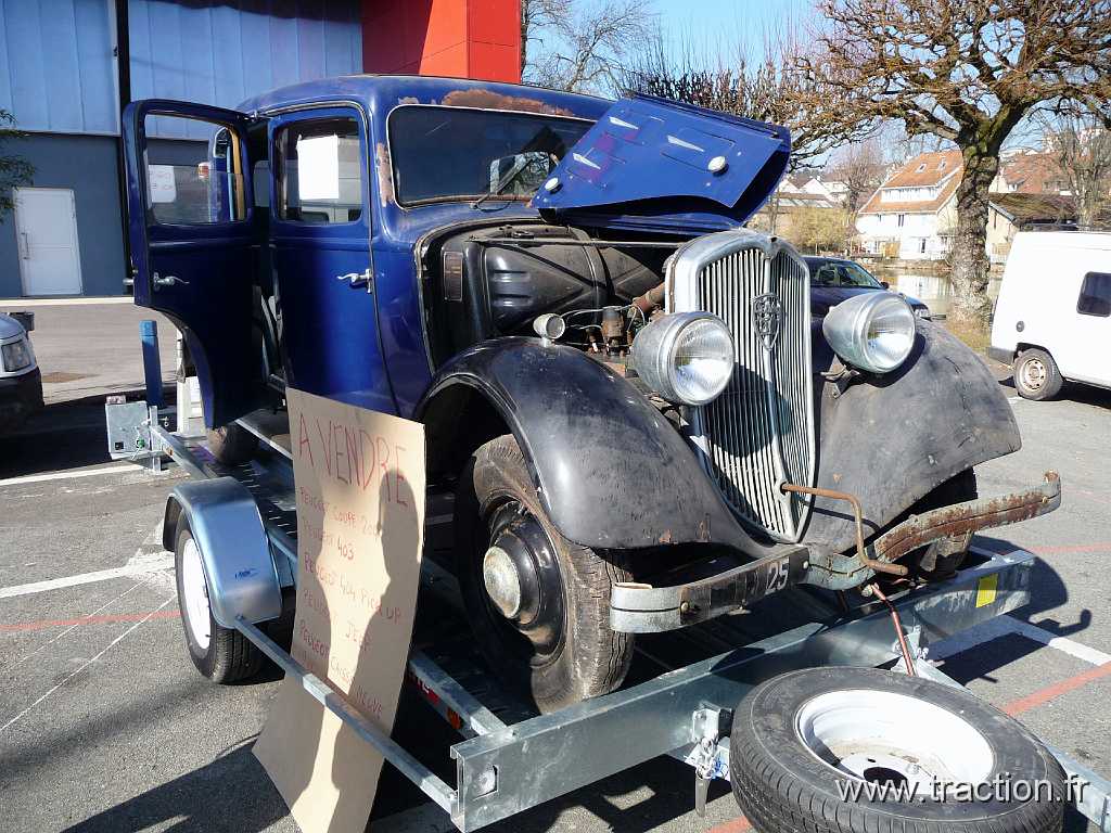 20090228 Montbeliard.jpg - 28/02/2009 - 25200 MONTBELIARD VIEUX VOLANTS FRANCS-COMTOIS Bourse d'échange Autos-Motos Anciennes - la Roselière - PEUGEOT - Type 301